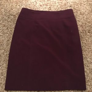 Purple midi skirt
